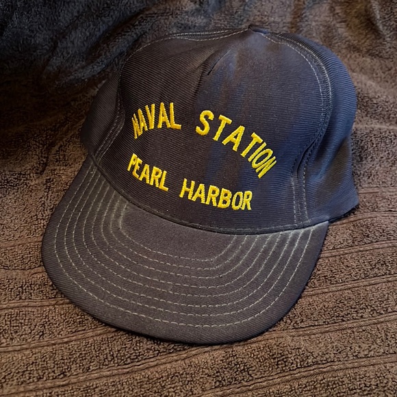 Naval Station Pearl Harbor Vintage Cap US Navy - Picture 1 of 5